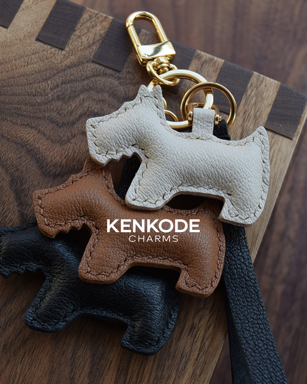 3 Dog Silhouette Charm - 02