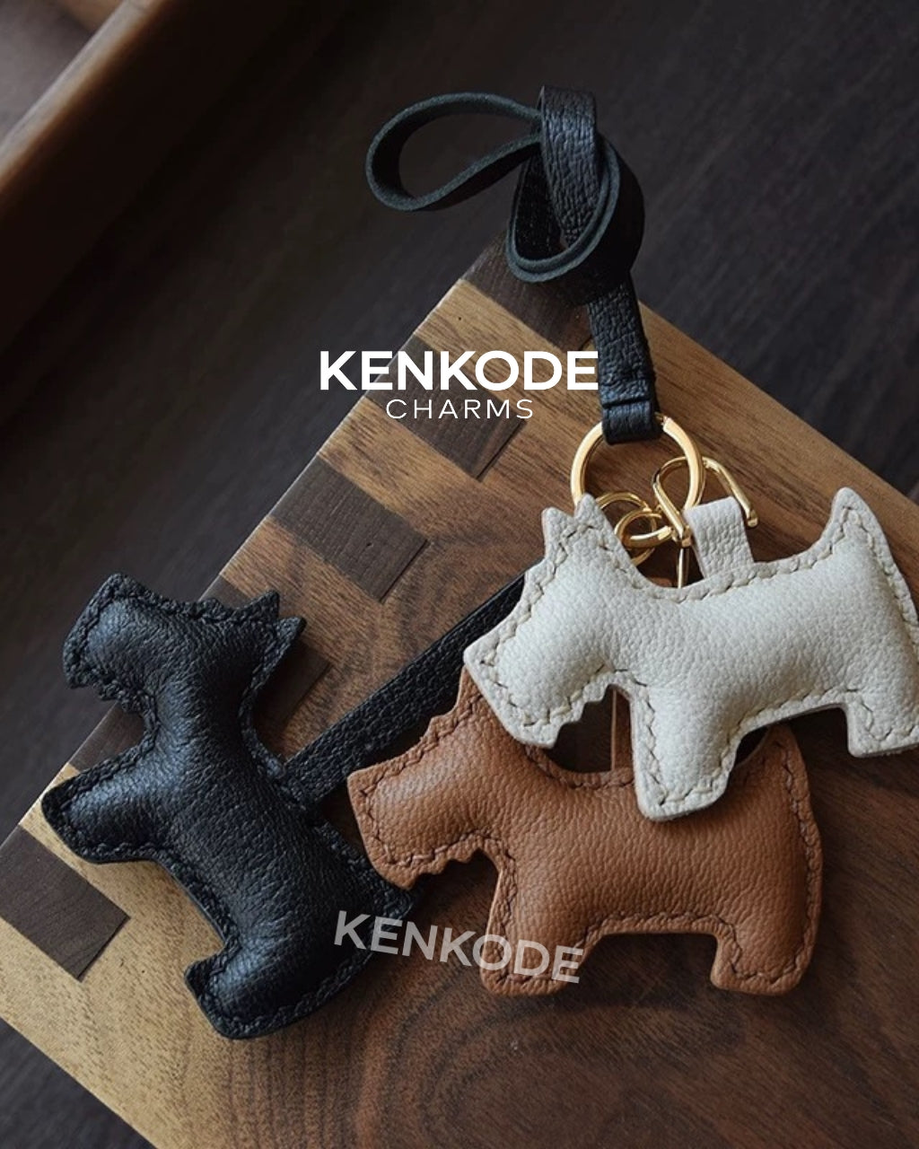 3 Dog Silhouette Charm - 07