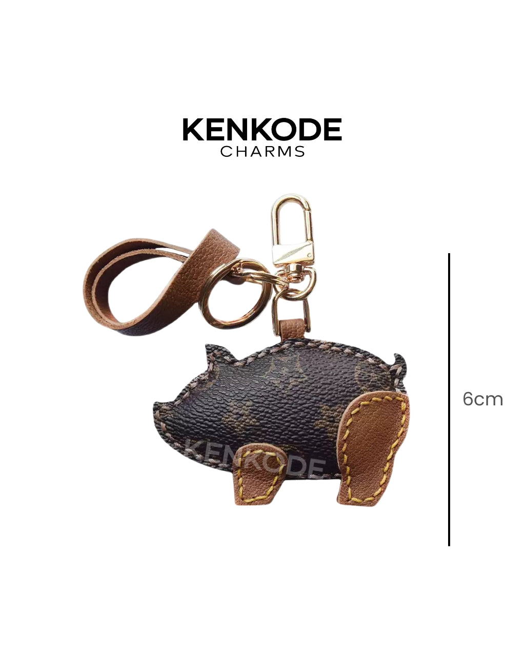 Pig silhouette Charm