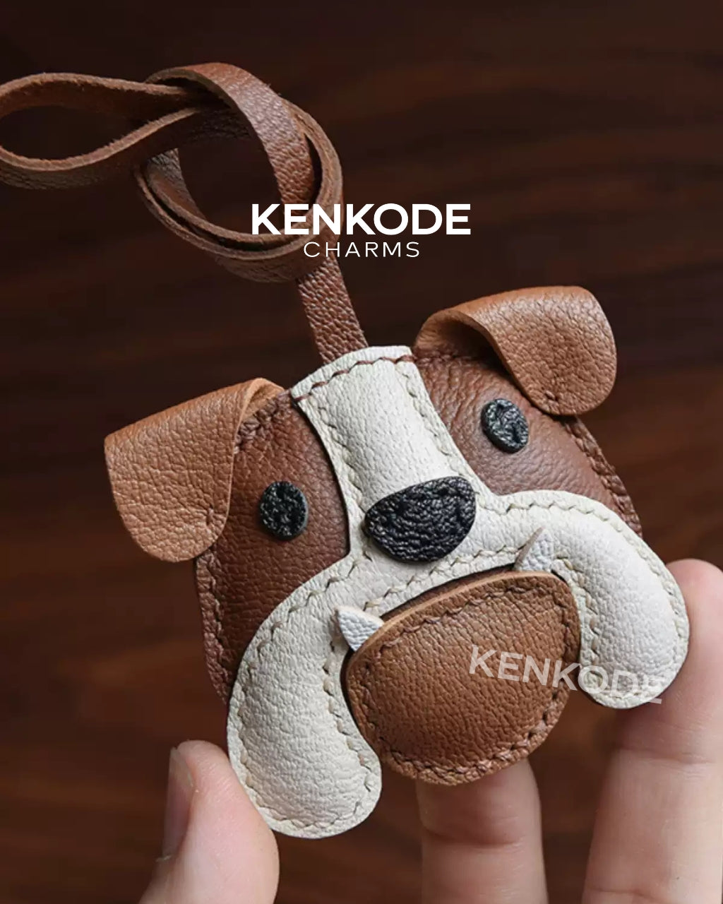 Brown Bulldog Charm - 04
