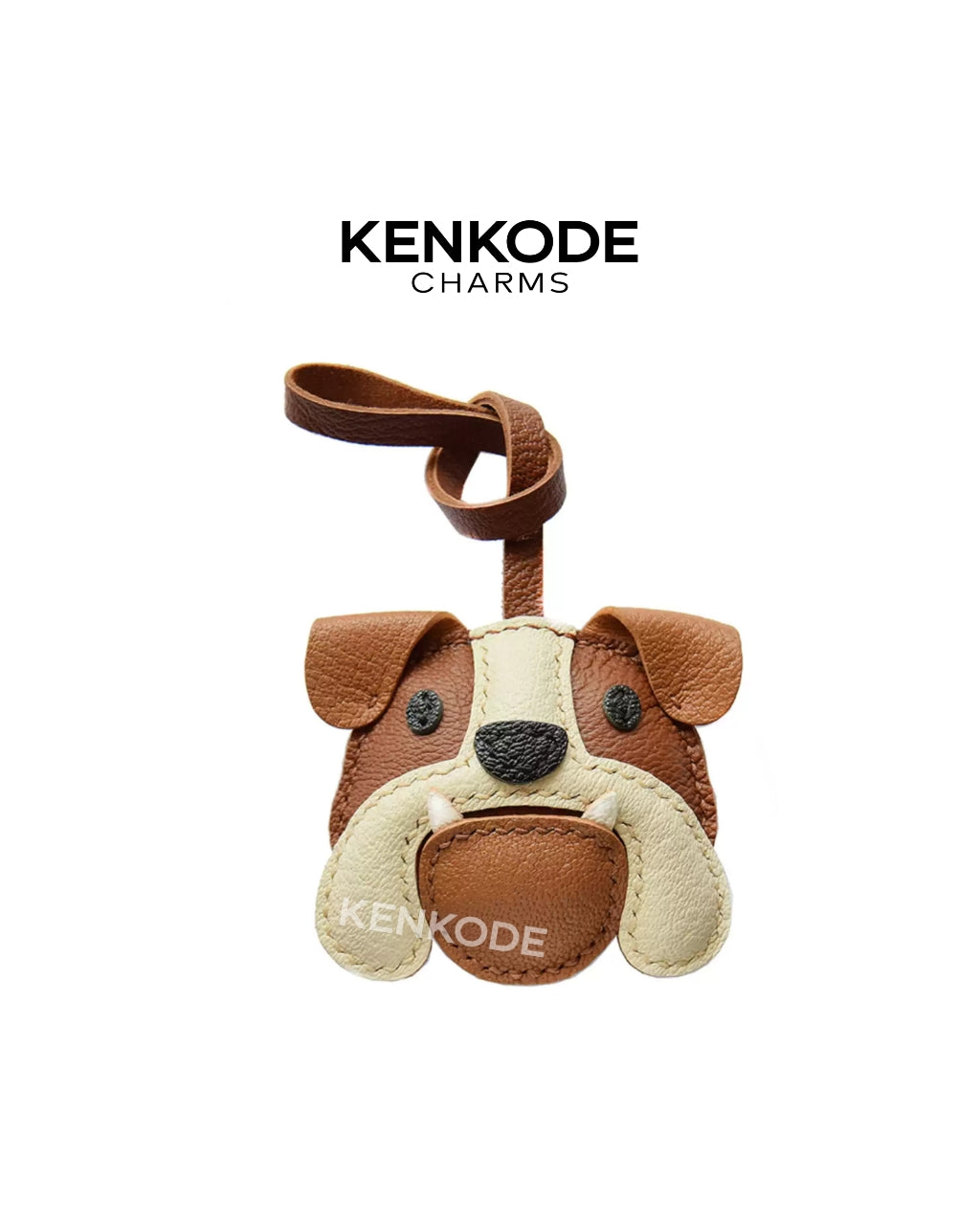 Brown Bulldog Charm - main