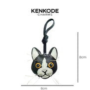 Cat Head Charm - size