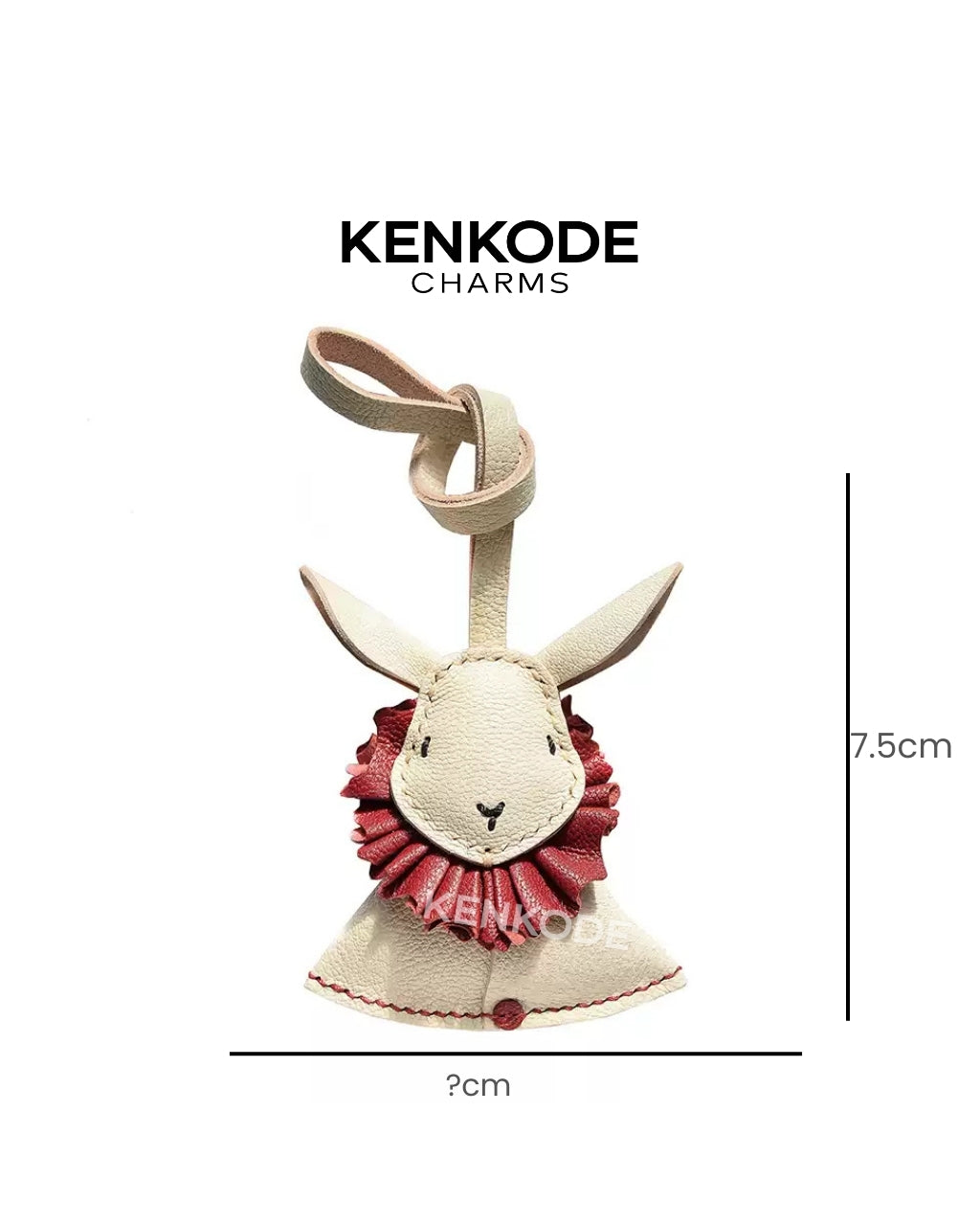 Circus Bunny Charm - size