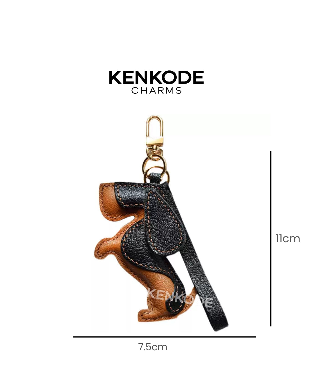 Dachshund Charm - size
