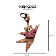 Dancing Bear Charm - size