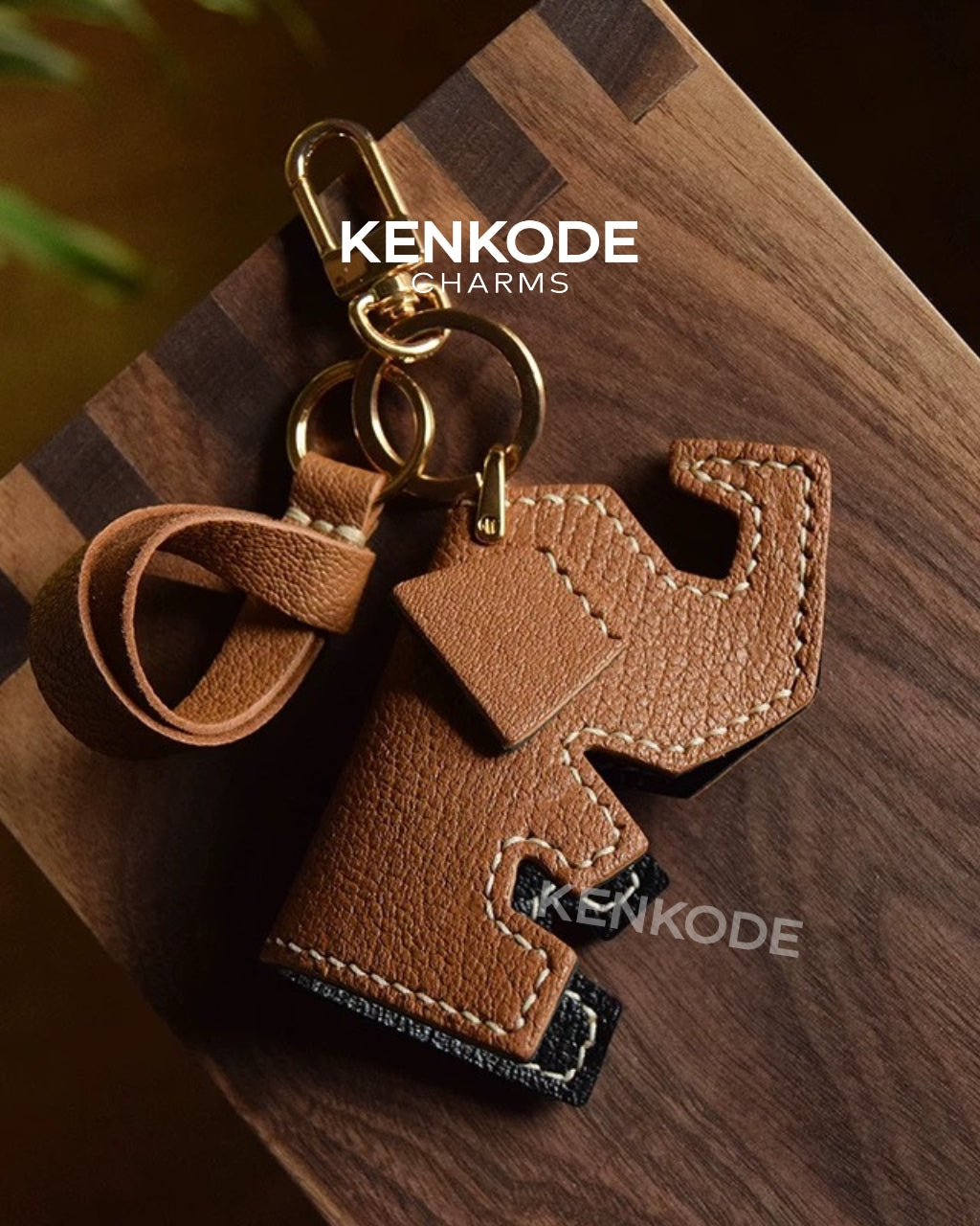 Elephant Silhouette Charm - 04