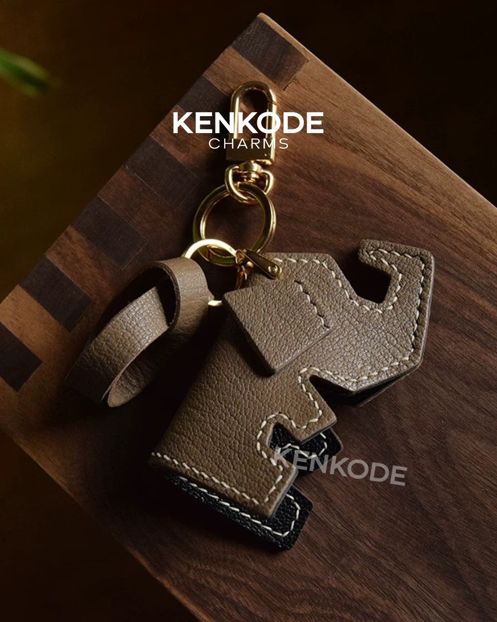 Elephant Silhouette Charm - 06