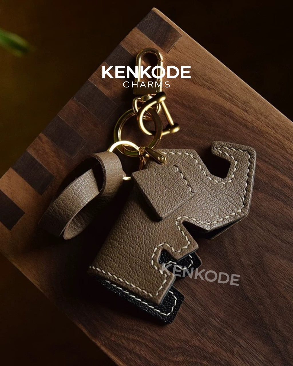 Elephant Silhouette Charm - 07