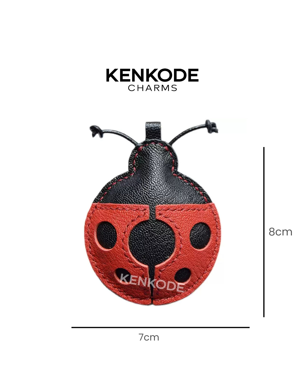 Lady Bug Charm - size