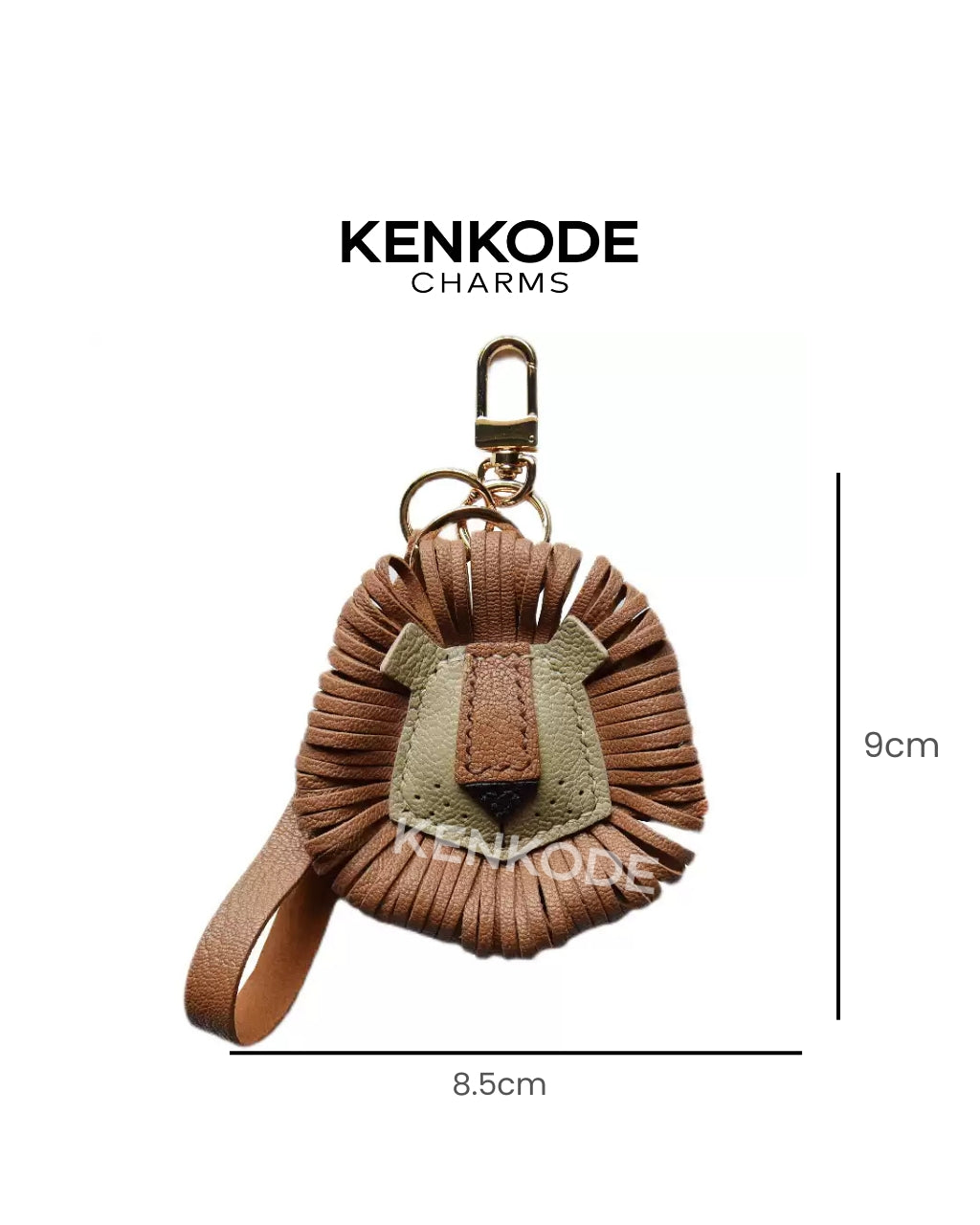 Lion Charm - size