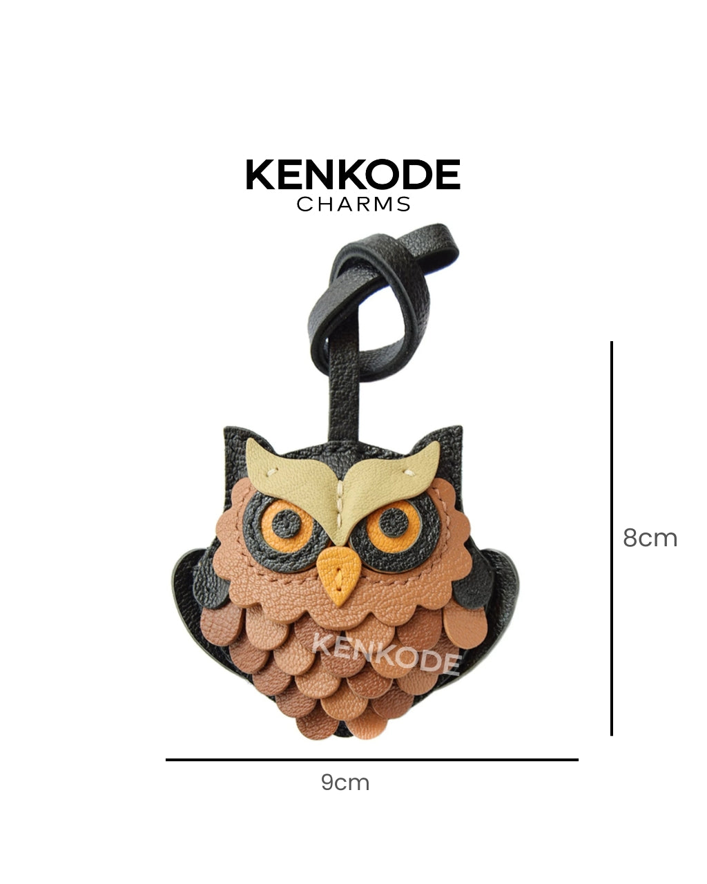 Owl Charm - size