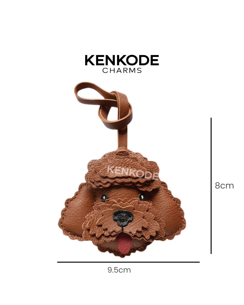 Poodle Charm - size