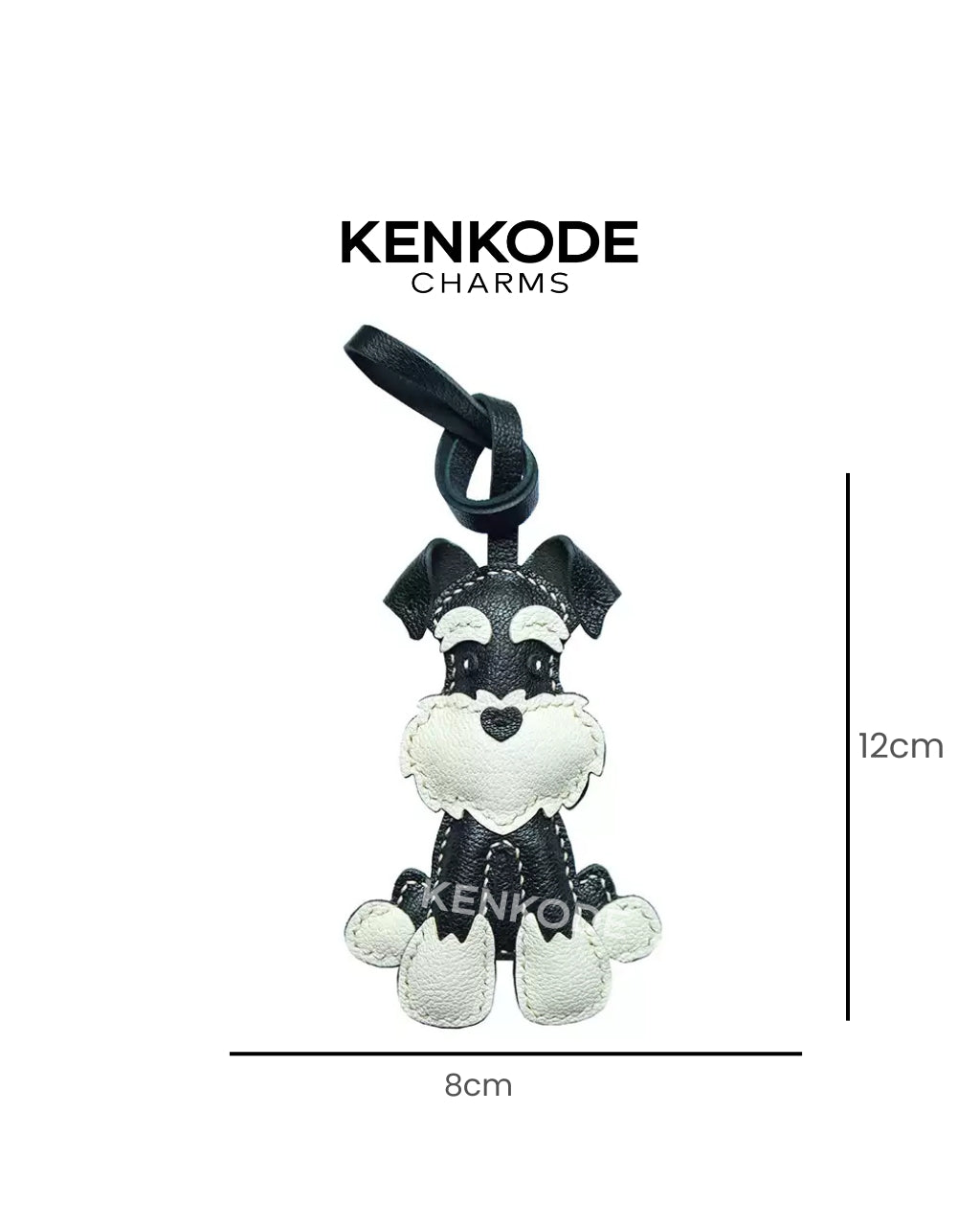 Schnauzer Charm - size
