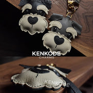 Schnauzer Head Charm - 02