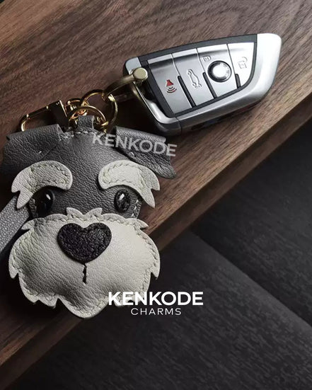 Schnauzer Head Charm - 03