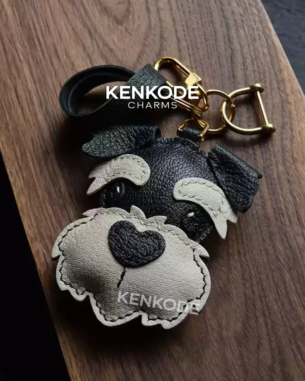 Schnauzer Head Charm - 06