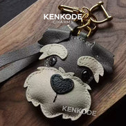 Schnauzer Head Charm - 07