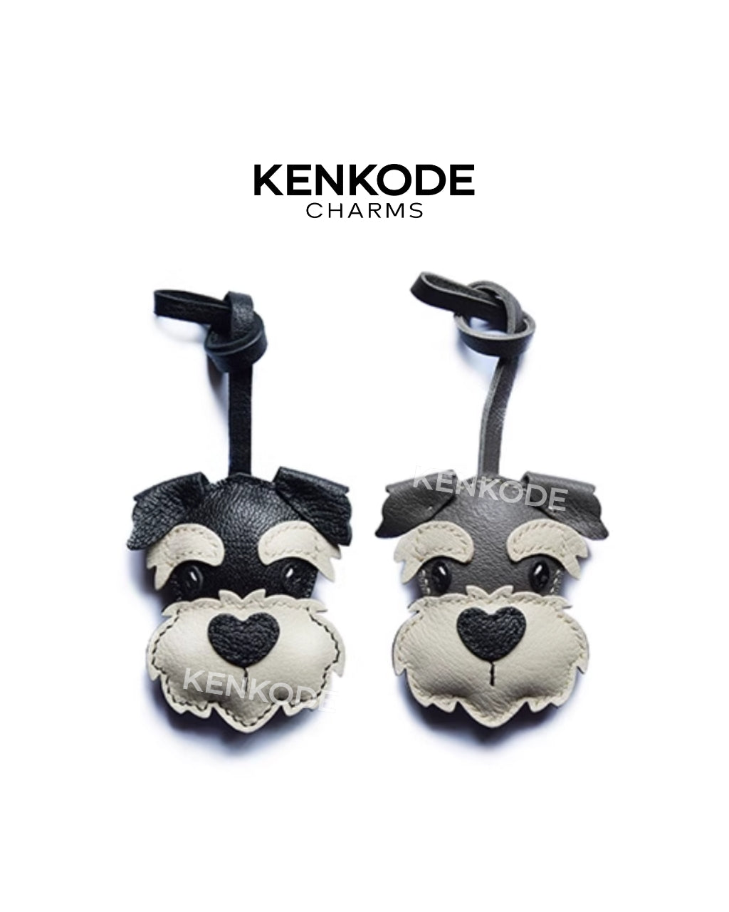 Schnauzer Head Charm - main