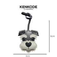 Schnauzer Head Charm - size