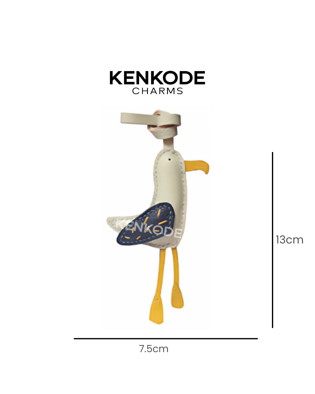 Seagull Charm - size