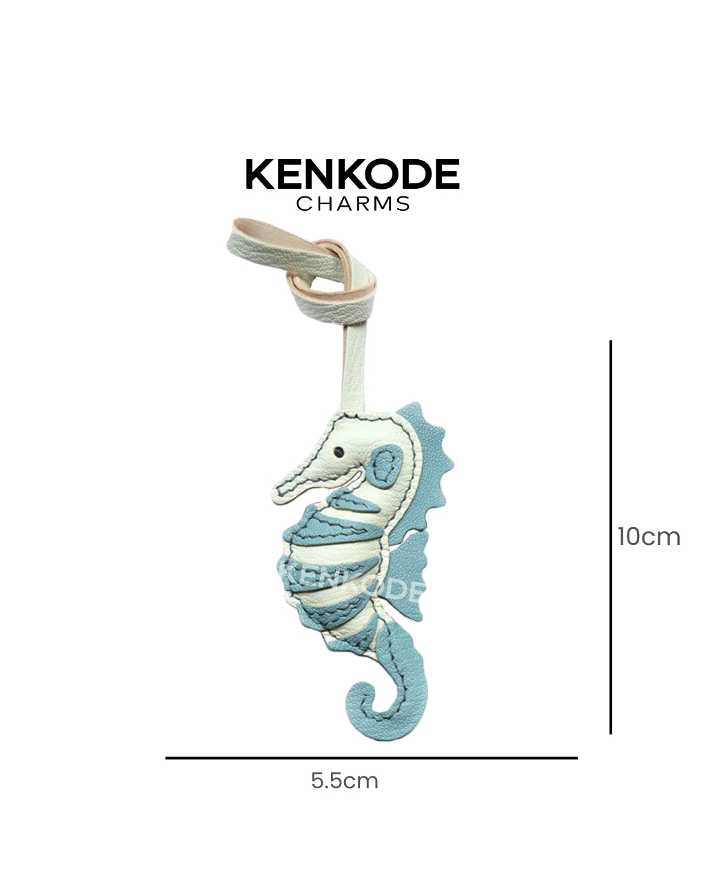 Seahorse Charm - size