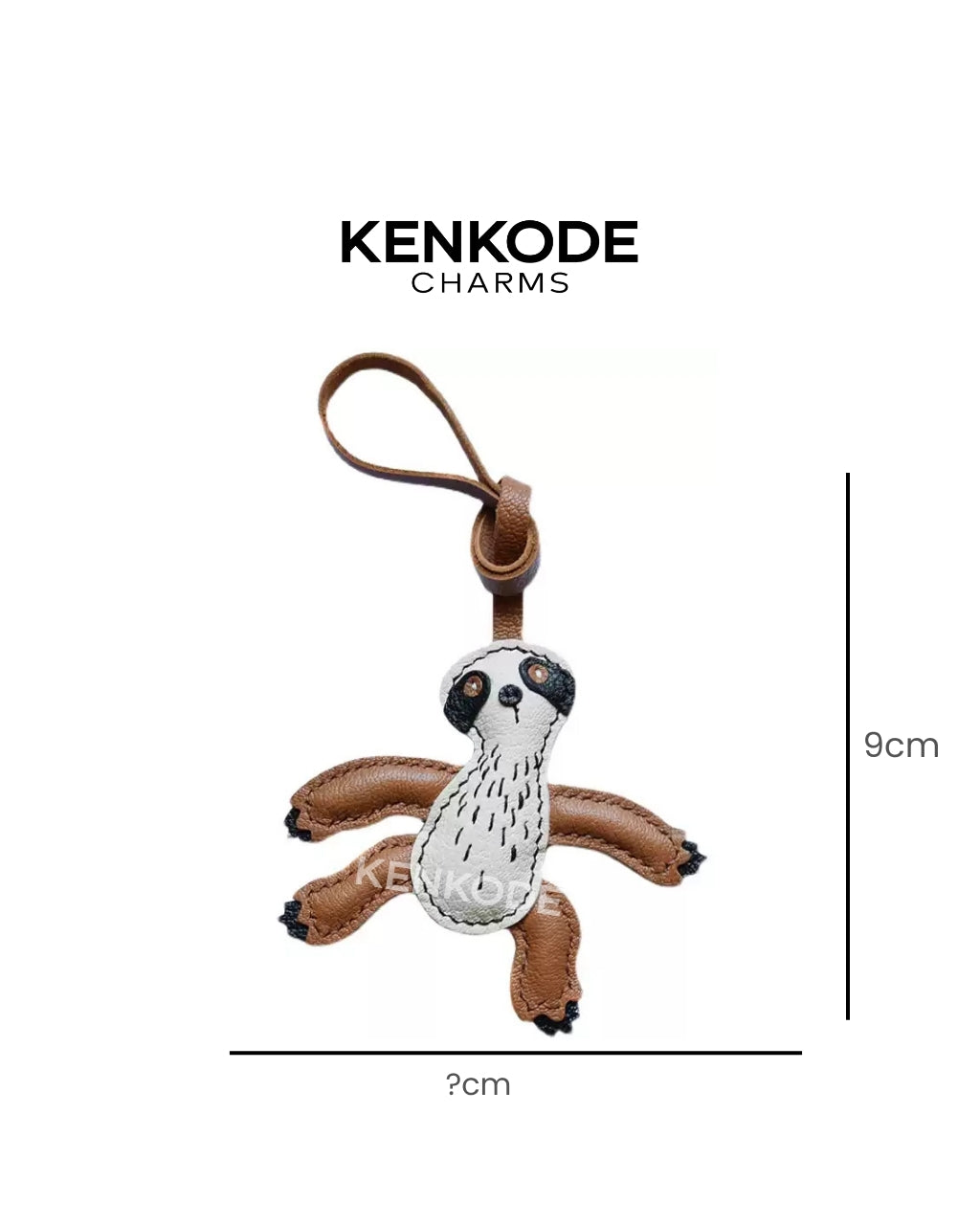 Sloth Charm - size