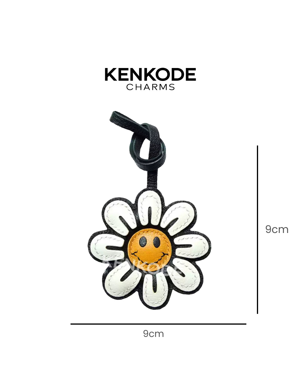 Smile Flower Charm - size