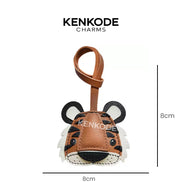 Tiger Head Charm - size